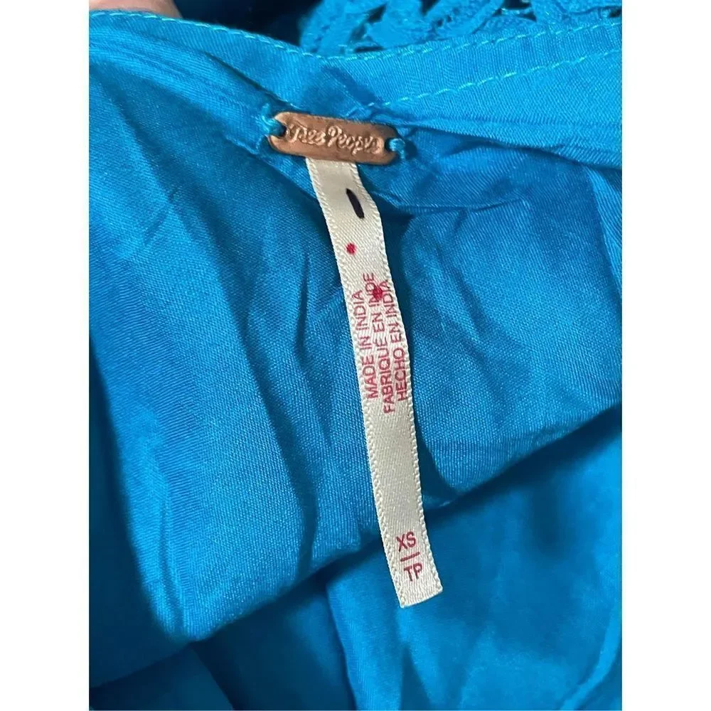 NWT Free People Forever Yours Maxi in River Combo Size XS